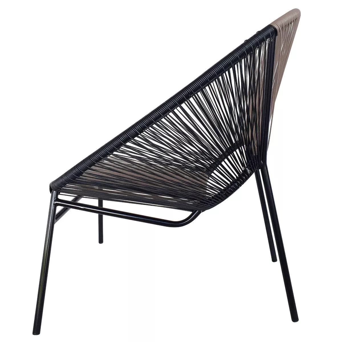 Outdoor 3pc Conversation Set - Black - TK Classics