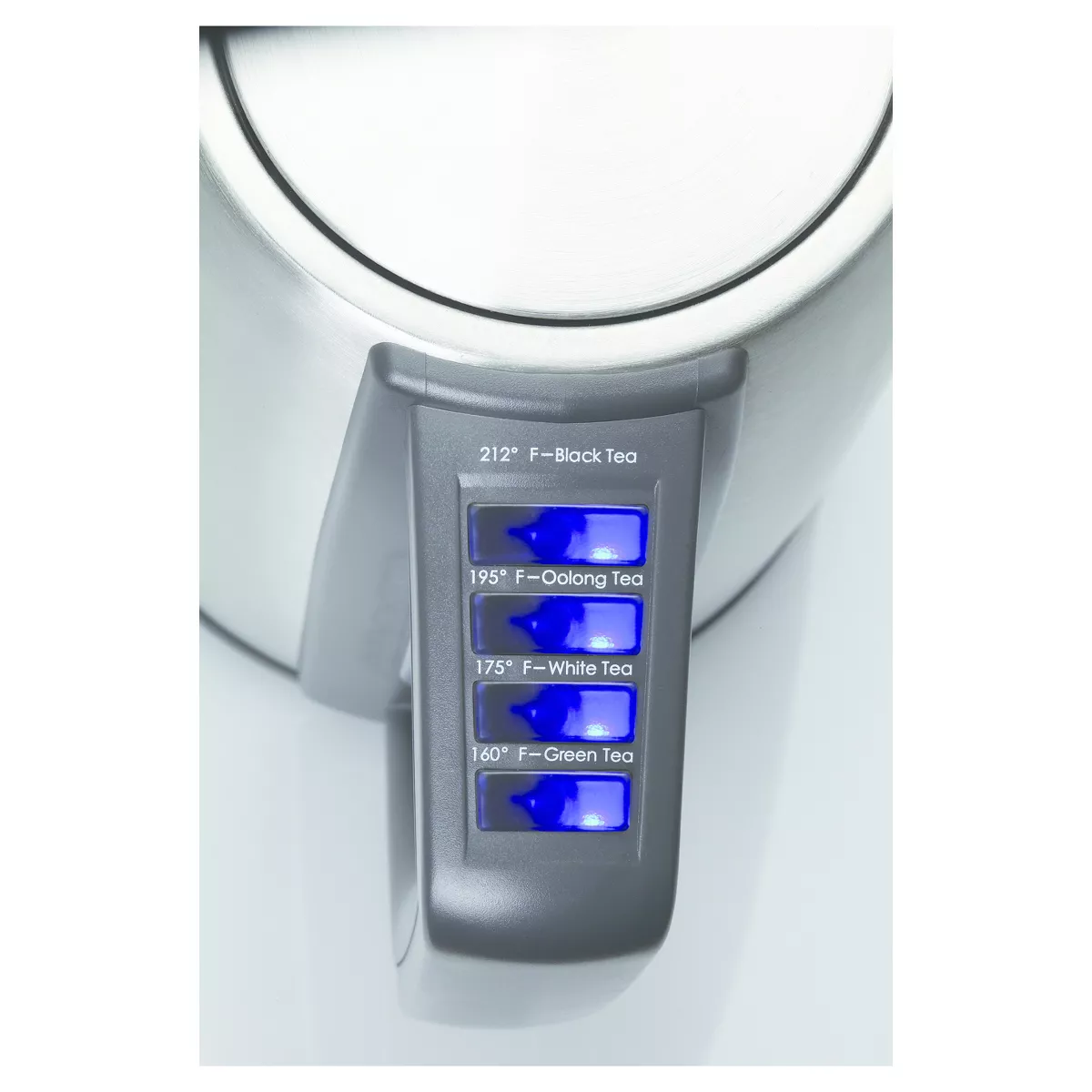 Capresso 4 Temperature Electric Water Kettle H2O Steel PLUS - Stainless Steel 278.05