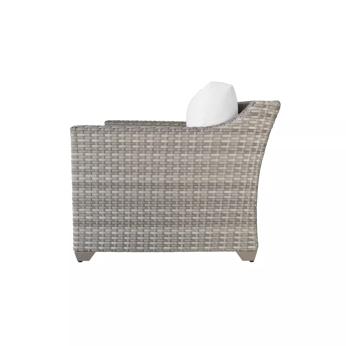 Fairmont 6pc Patio Seating Set with Cushions - White - TK Classics