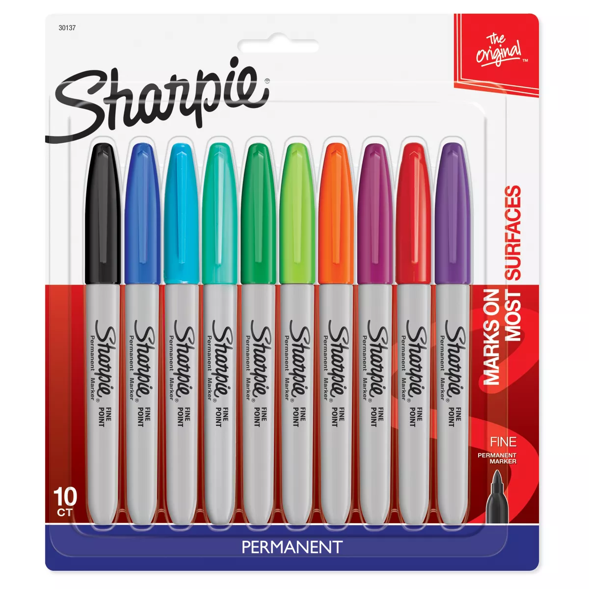 10ct Sharpie Fine Tip Permanent Markers Multicolor
