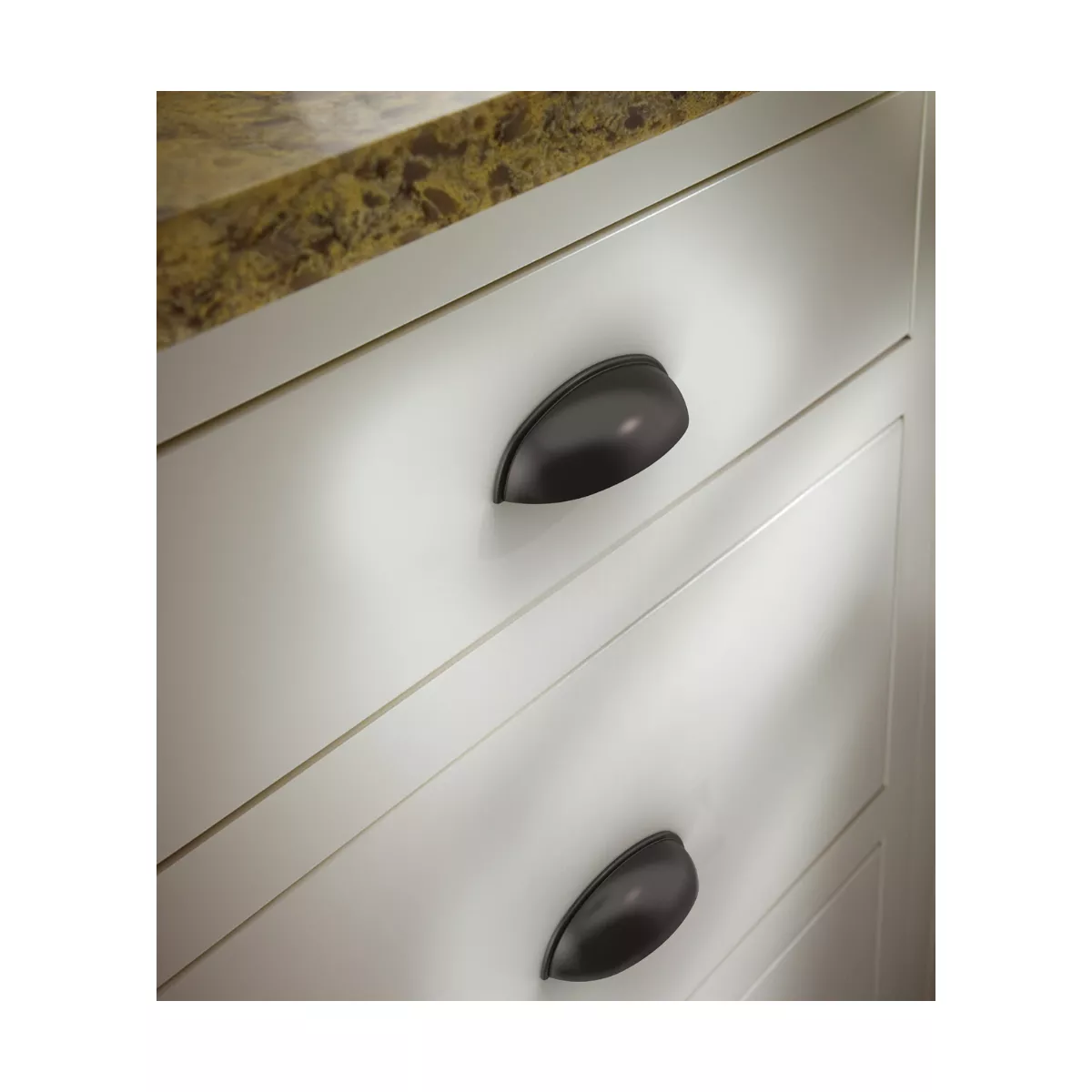 Franklin Brass 10pk 3" Contemporary Cup Pull Dark Bronze