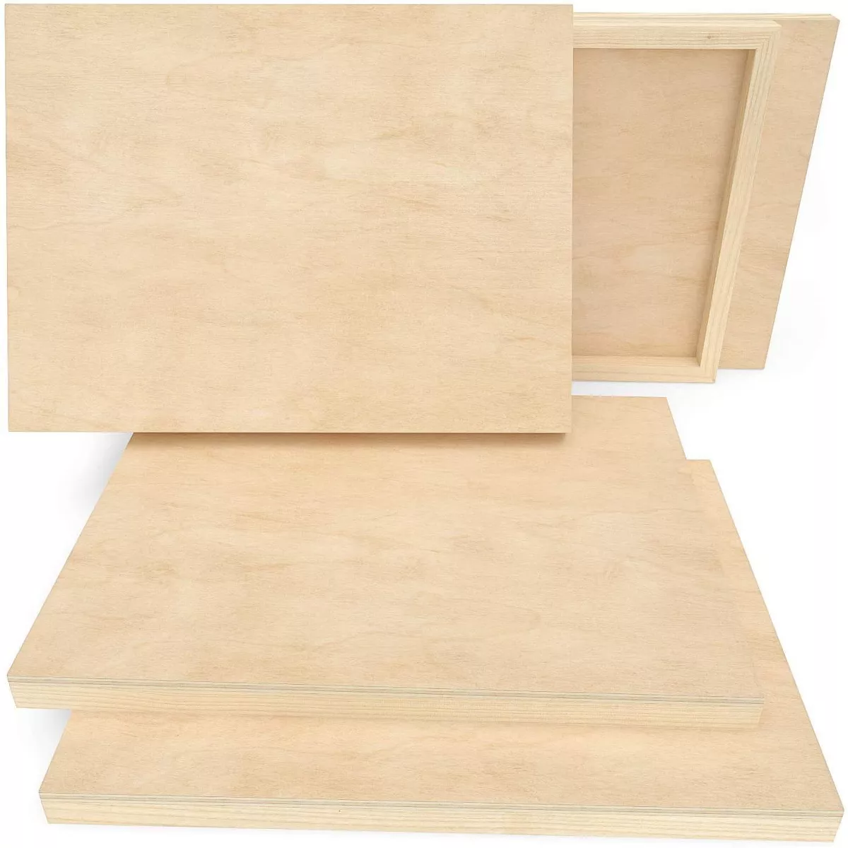 Arteza Wood Art Panels Art Supply Pack, 9