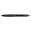 uni-ball 307 Retractable Gel Pen, Micro 0.5mm, Black Ink/Barrel, Dozen 1947087