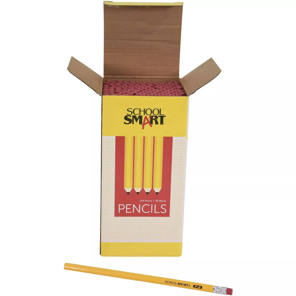 School Smart Hexagonal Pencils, No 2, pk of 144
