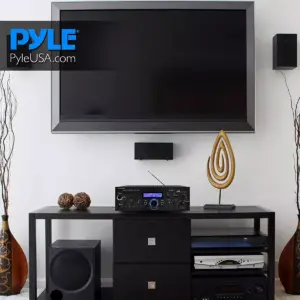 Pyle Home PDA5BU High Performance Powerful 200 Watt AM/FM Radio AUX/USB Input CD/DVD Player Wireless Bluetooth Home Stereo Amplifier System