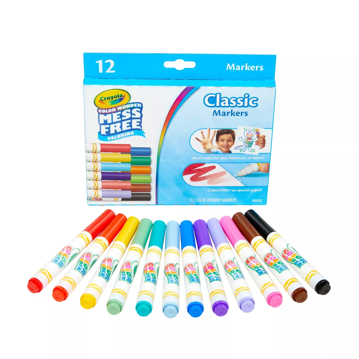 Crayola 12ct Color Wonder Classic Markers