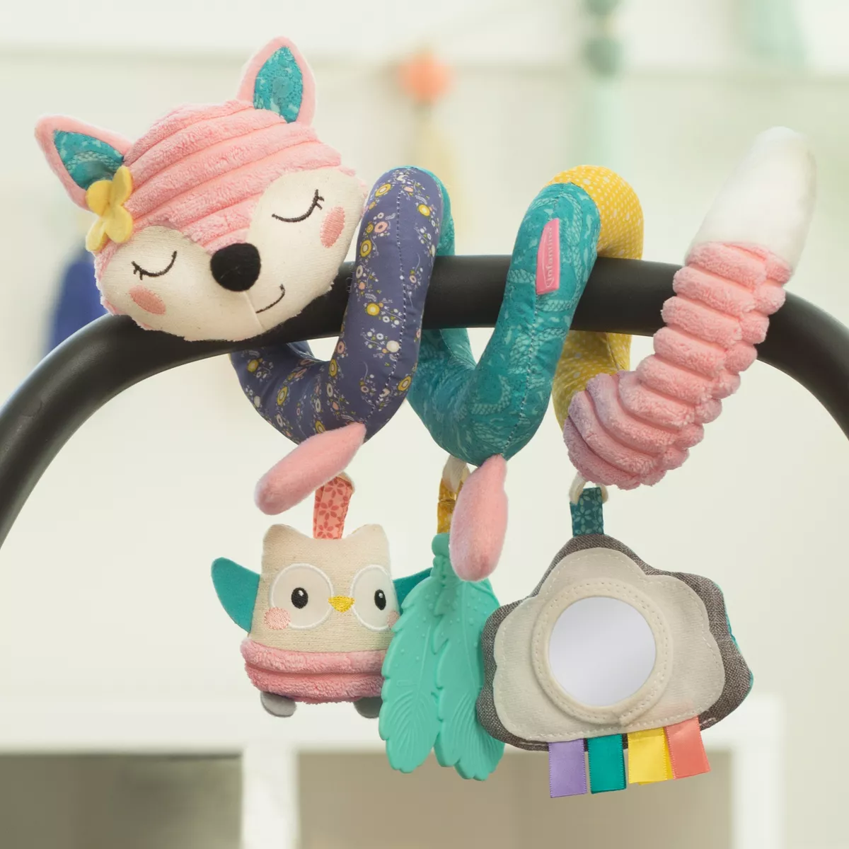 Infantino Go gaga! Spiral Car Seat Activity Toy - Pink
