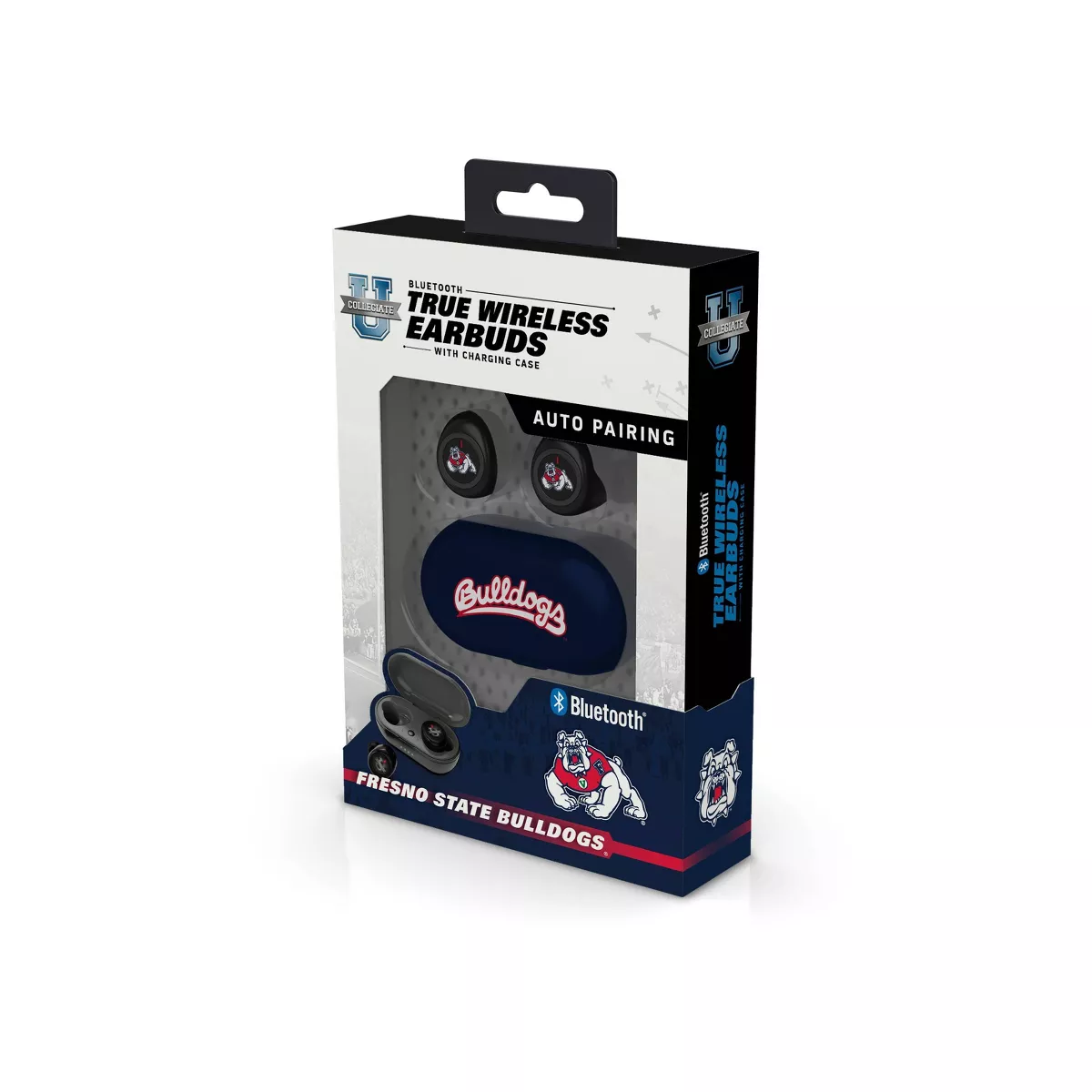 NCAA Fresno State Bulldogs True Wireless Bluetooth Earbuds