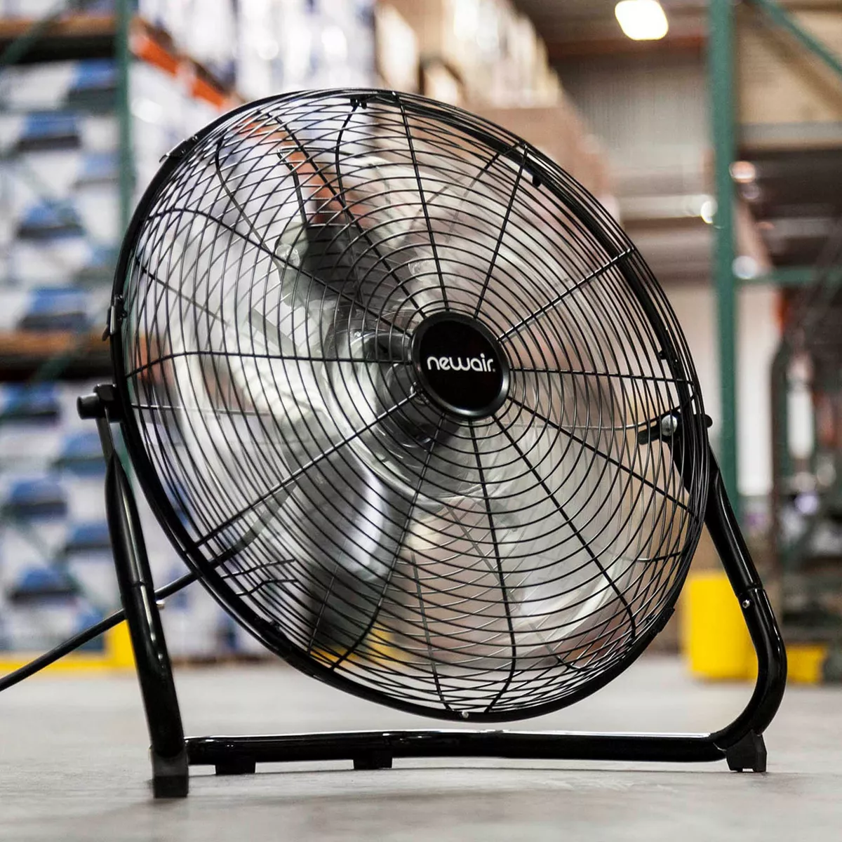 NewAir 18” High Velocity Portable Floor Fan with 3 Fan Speeds and Long-Lasting Ball Bearing Motor