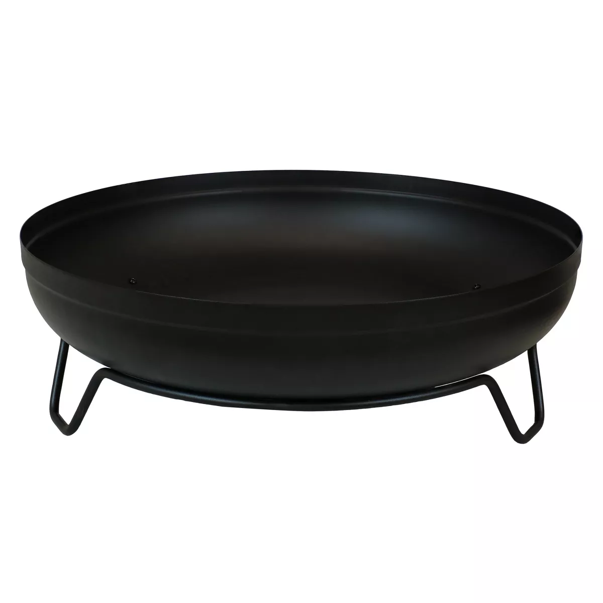 Sunnydaze Outdoor Camping or Backyard Steel with Heat-Resistant Finish Fire Pit Bowl on Stand - 23