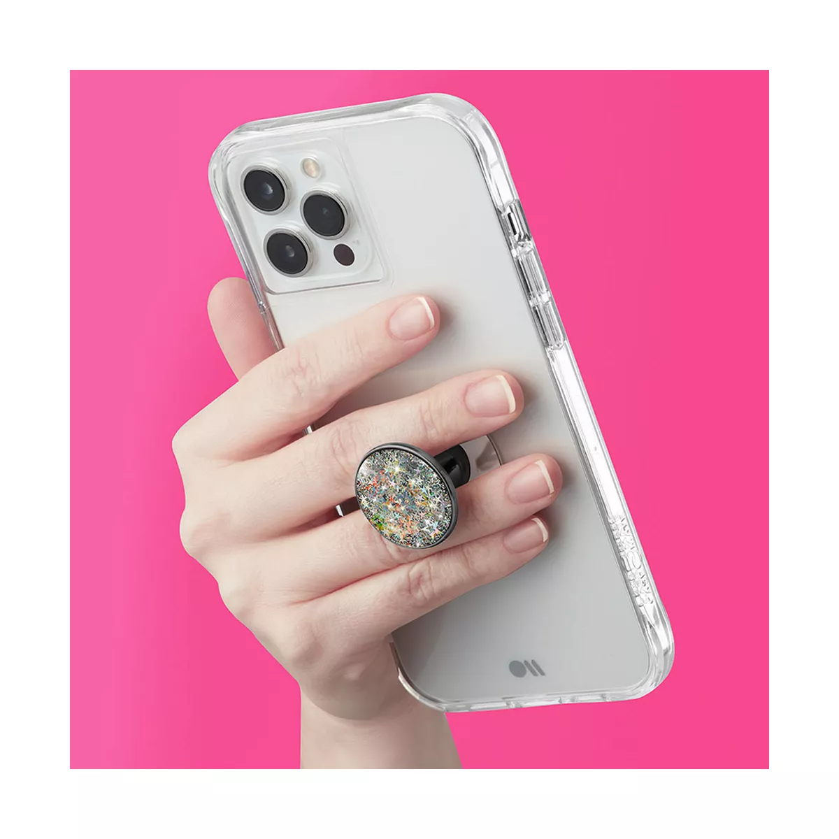 Case-Mate - MINIS - Phone Grip & Stand - Removable for MagSafe Accessory Use - Suction Cup - Iridescent Stars