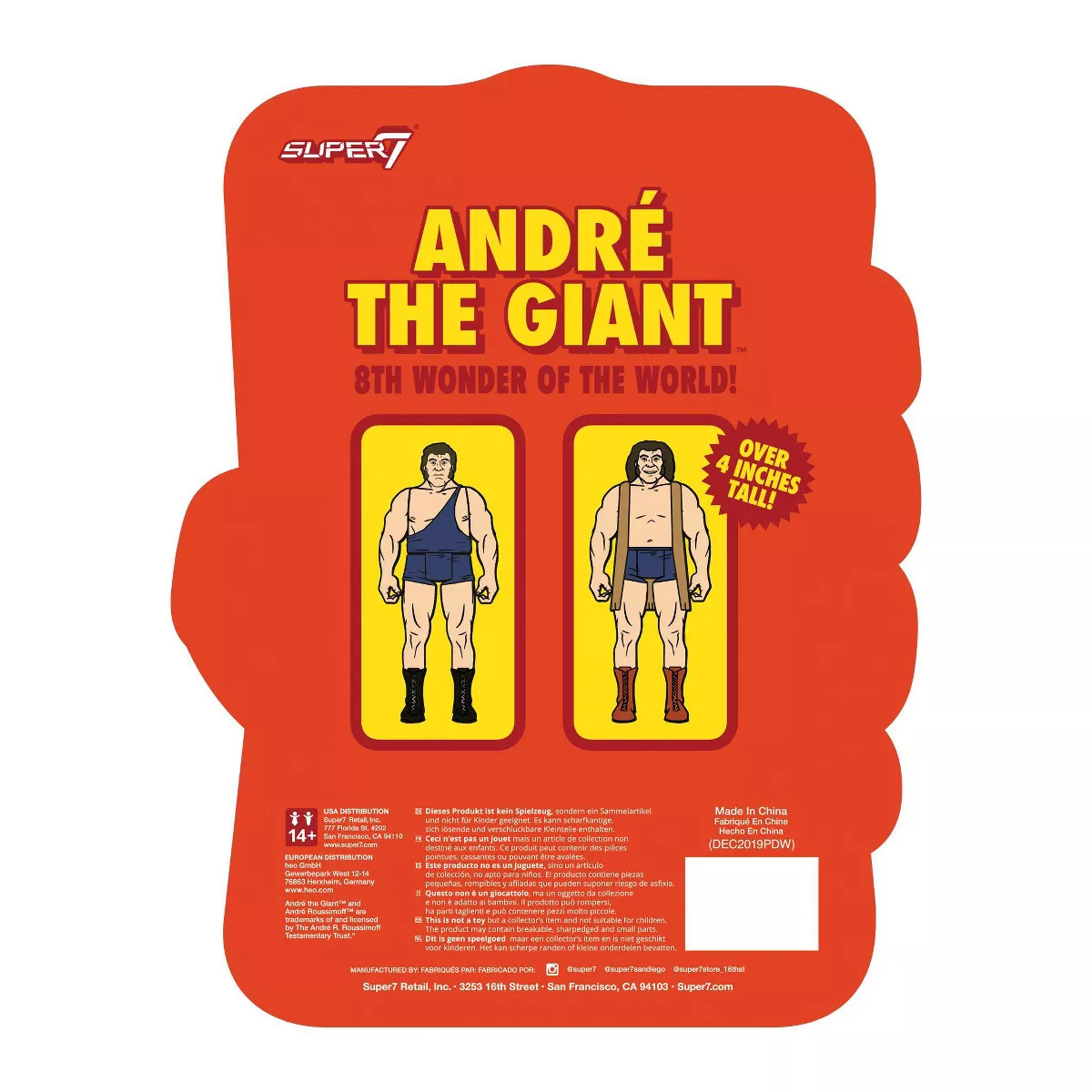 Super7 ReAction Figure - Andre The Giant - Vest
