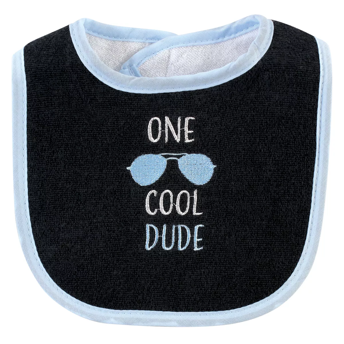 Hudson Baby Infant Boy Cotton Terry Bib and Burp Cloth Set 5pk, One Cool Dude, One Size