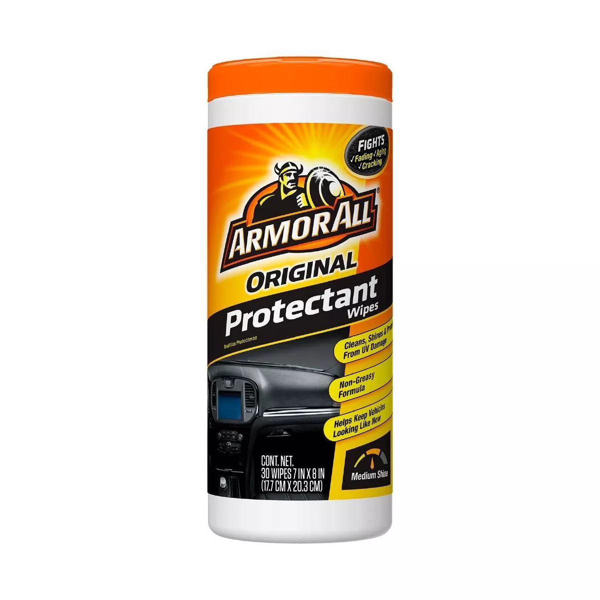 Armor All 30ct Original Protectant Wipes Automotive Protector