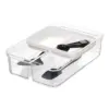 iDESIGN 8"x12"x3" Crisp 2-Tier Drawer Organizer Clear