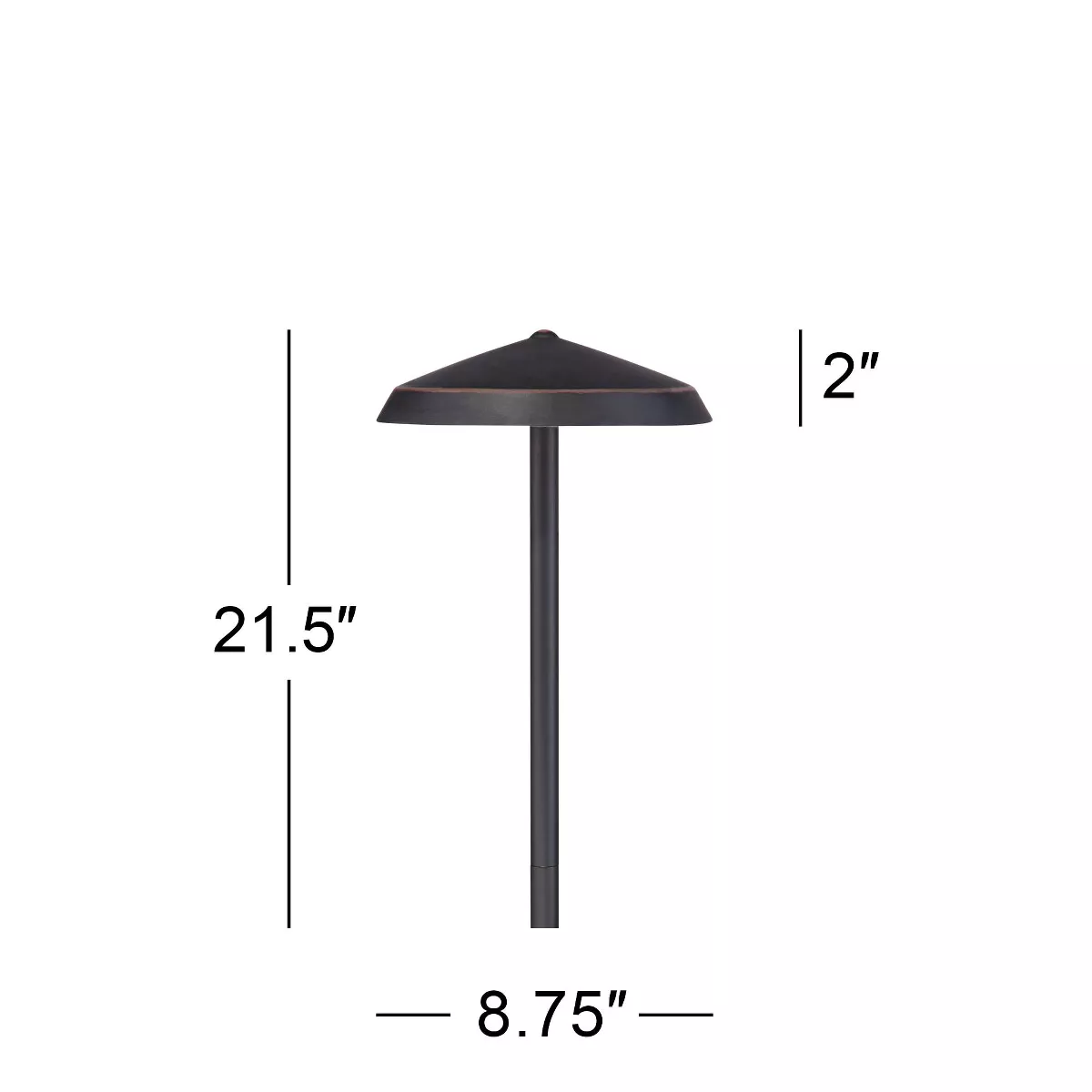 Super Duty Albany Bronze Geo Dome 3 Watt LED Landscape Path Light