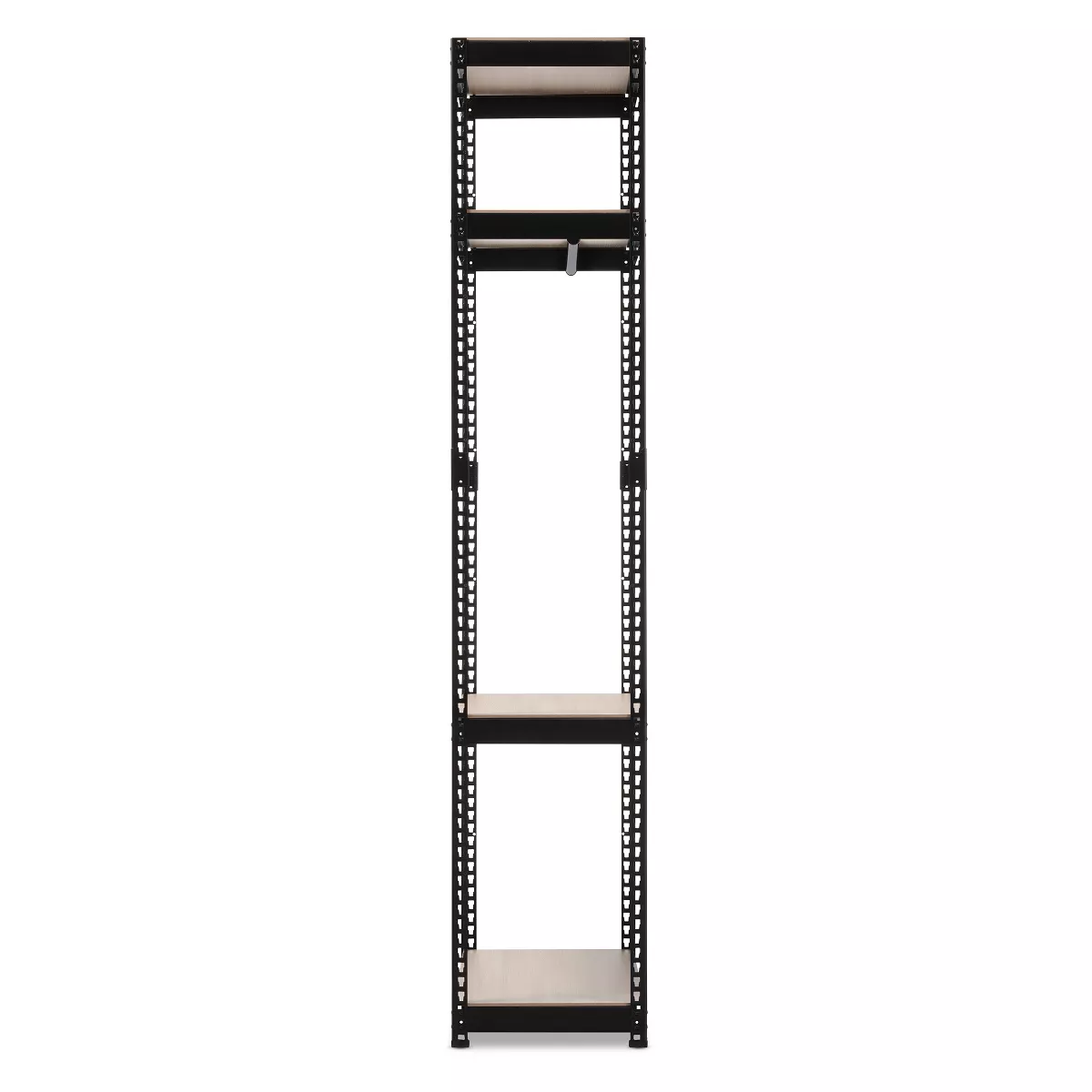 Gavin Metal 4 - Shelf Closet Storage Racking Organizer - Black - Baxton Studio
