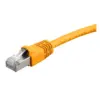 Monoprice Cat6A Ethernet Patch Cable - 25 Feet - Yellow | Network Internet Cord - RJ45, 550Mhz, STP, Pure Bare Copper Wire, 10G, 26AWG