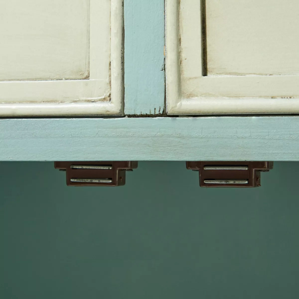 Wood 2 Over 2 Cabinet Buffet Green - Olivia & May