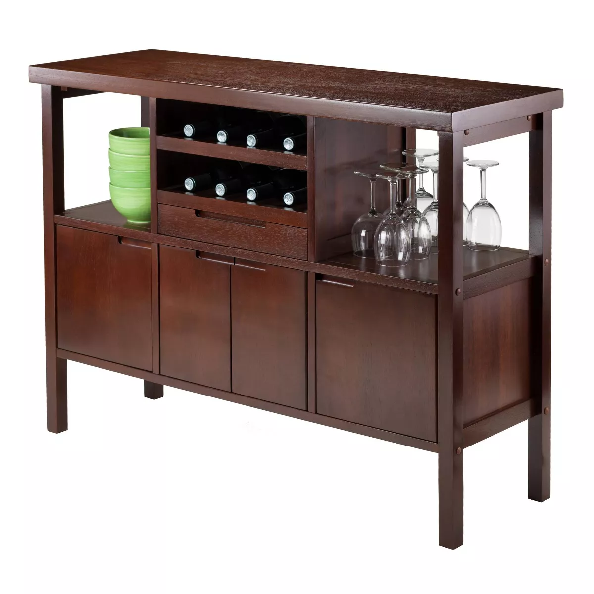 Diego Buffett Sideboard Cabinet Wood/Walnut - Winsome