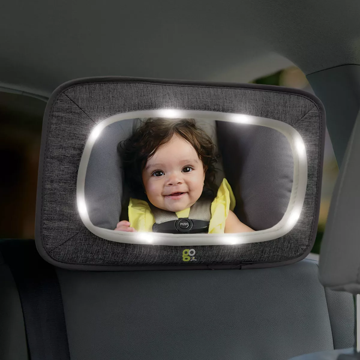 GO By Goldbug Light Up Mirror For Rear And Forward Facing Car Seats