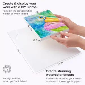 Arteza Watercolor Drawing Art Set, Watercolor Pencils and Foldable Canvas Paper (ARTZ-3567)