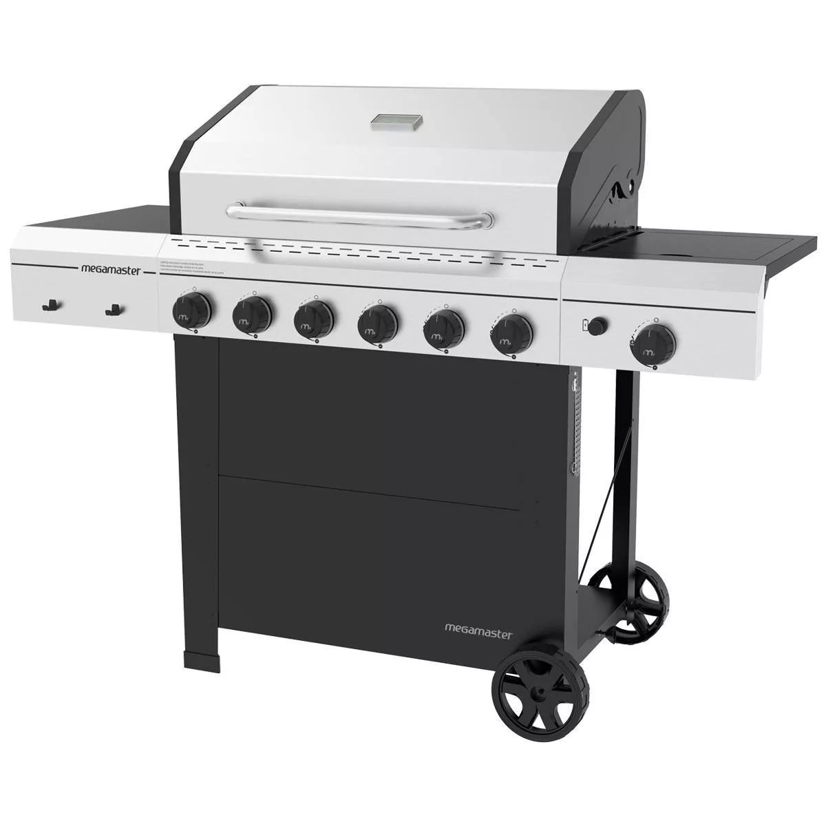 Megamaster 720-0983CTG 6 Burner Gas Grill with Stainless Steel Tong