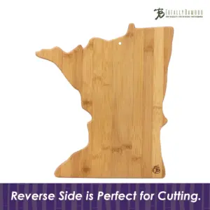 Totally Bamboo Destination Minnesota Cutting Board 13.25
