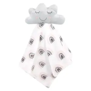 Hudson Baby Infant Girl Plush Blanket with Security Blanket, Cloud Girl, One Size