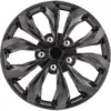 Pilot 16" Set of 4 Automotive Performance Wheel Covers Gunmetal Finish