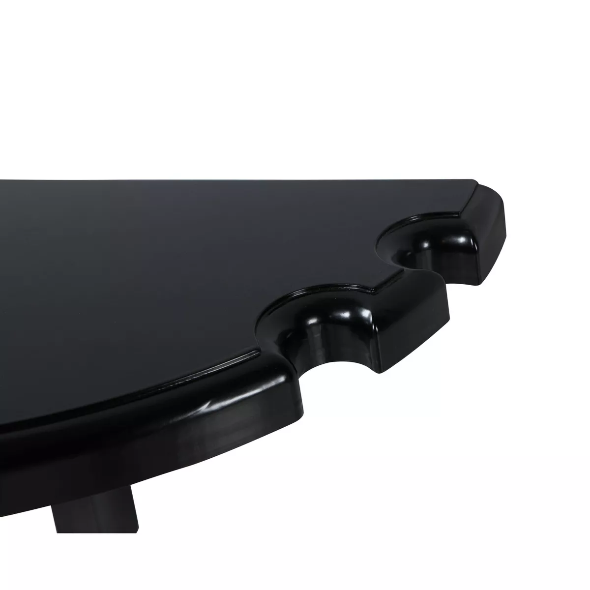 Hathaway Wall-Mounted Pub Table with Pool Cue Rests - Black