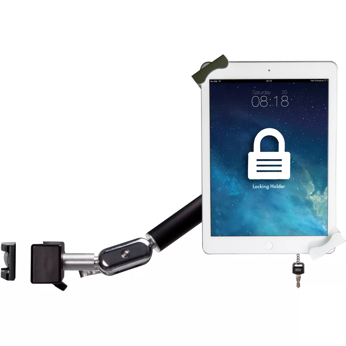 CTA Digital Multi-flex Clamp Mount for Tablet, iPad Pro, iPad Air, iPad mini - 14
