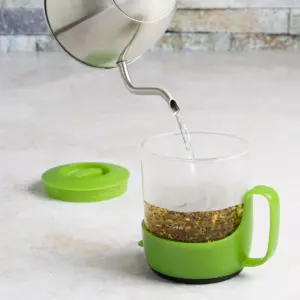Primula 3-Cup Addison Glass Tea Steeper - Green
