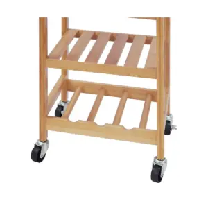 Oceanstar Bamboo Kitchen Trolley