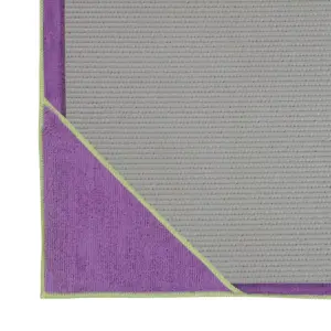 Gaiam Stay Put Yoga Towel in Purple
