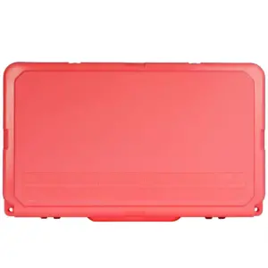 Driftsun Heavy Duty Rotomolded Thermoplastic UV Resistant Portable 45 Quart Insulated Hardside Ice Chest Beverage Cooler, Coral