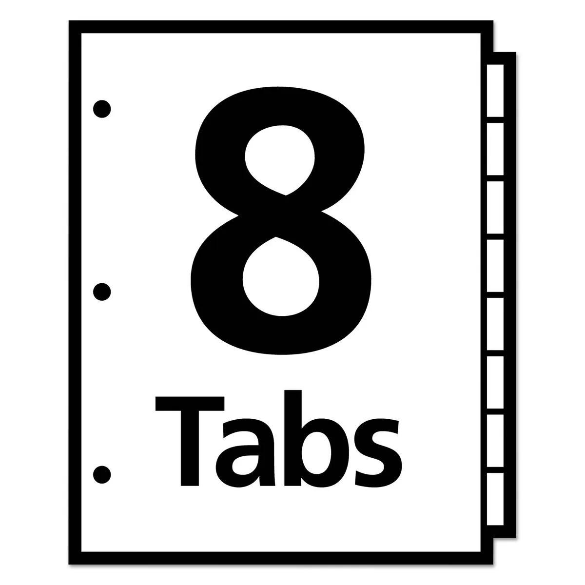 Avery Ready Index Table of Contents Dividers Multicolor Tabs 1-8 Letter 11841