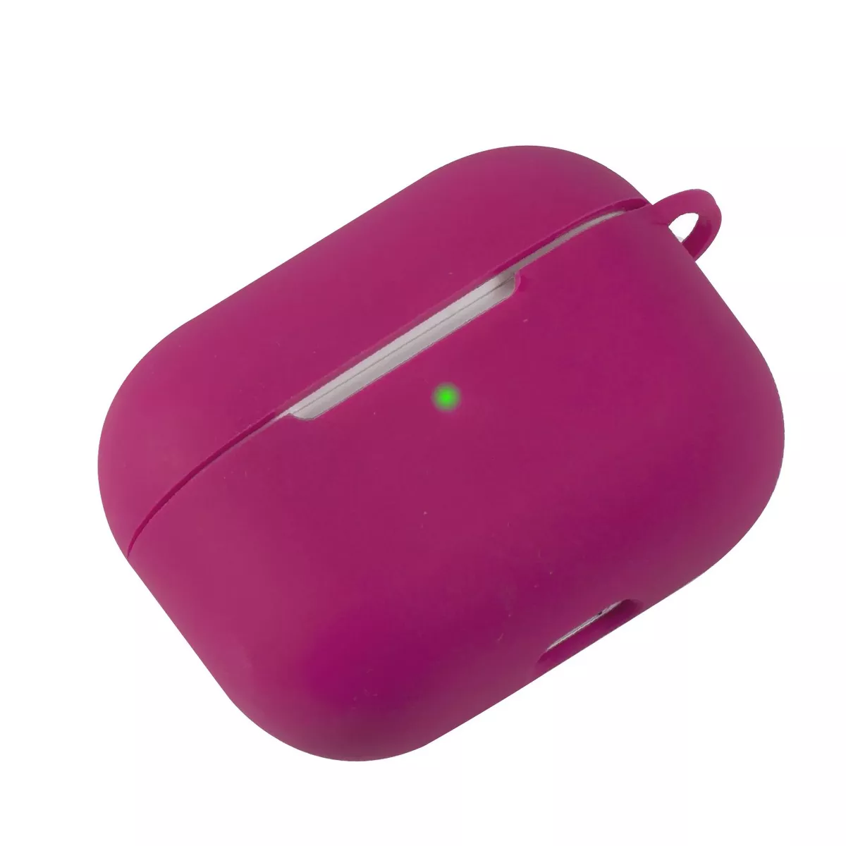 For AirPods Pro Case Silicone Protective Cover Skin with Keychain for Apple Airpod Pro 3 3rd 2019 Wireless Charging Earbuds Case, Rose Red by Insten