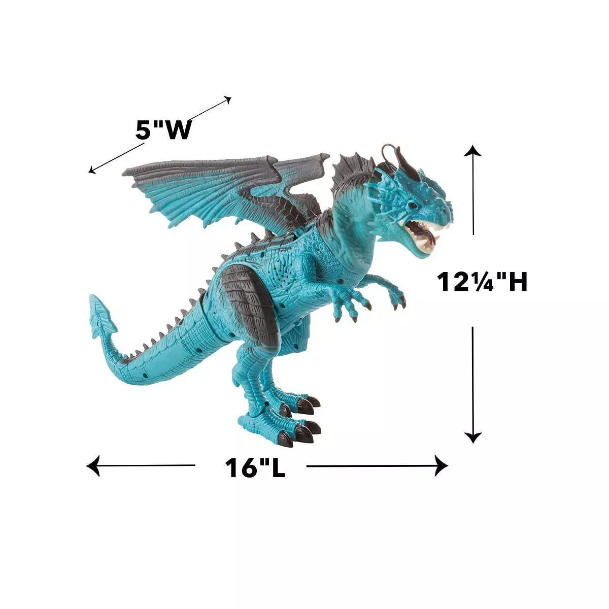 HearthSong Steam-Breathing Dragon for Kids' Imaginative Play- Screeches, Stomps, and Snorts Cool Steam