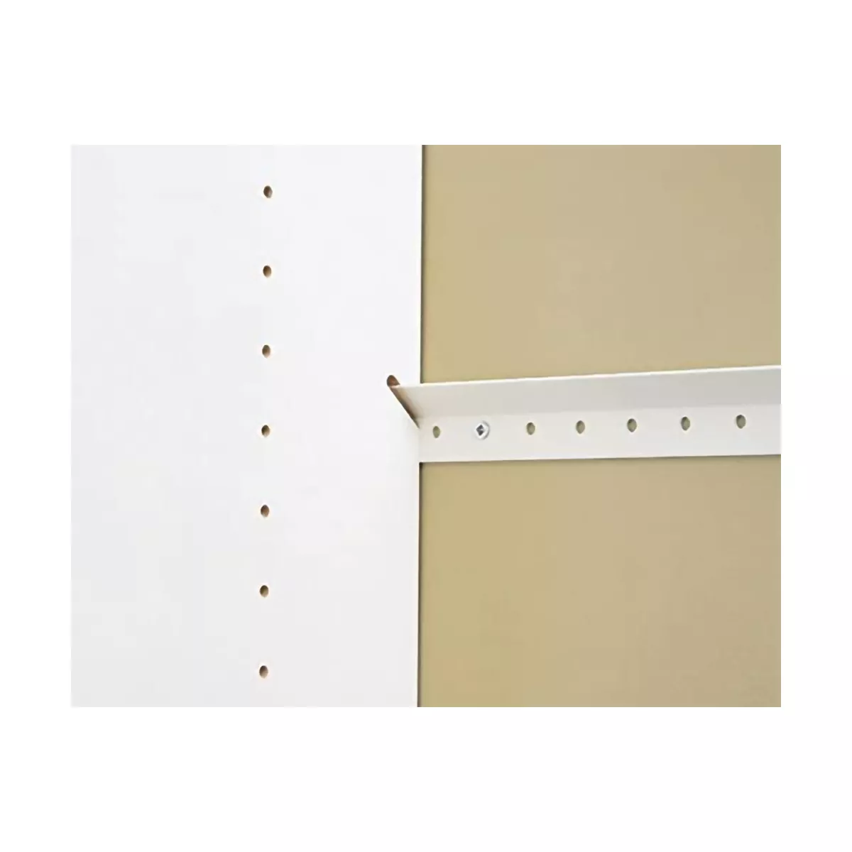 Easy Track Vertical 48 Inch Panels for Added Closet Organization and Storage Solutions Compatible with Easy Track Closet Systems, White (2 Pack)