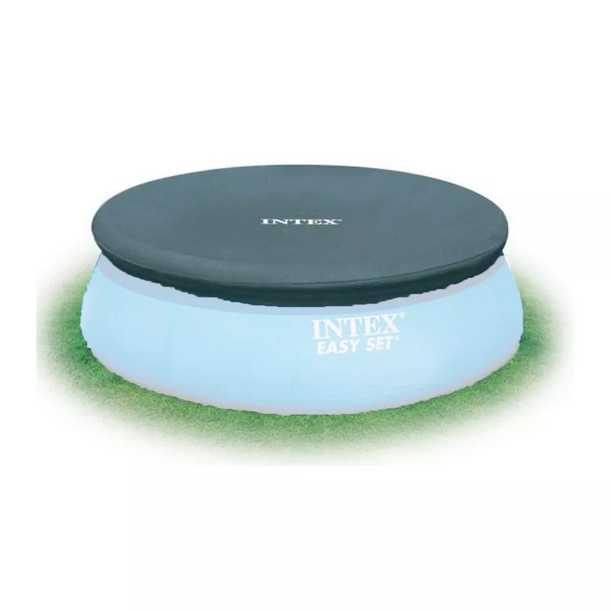 Intex 7.3 Ft Above Ground Swimming Pool Vinyl Round Cover Tarp, No Pool Included