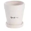 "Basil-Tov" Planter - White - Shiraleah