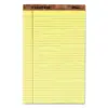 Tops The Legal Pad Ruled Perf Pad Legal/Wide 8 1/2 x 14 Canary 50 Sheets Dozen 7572