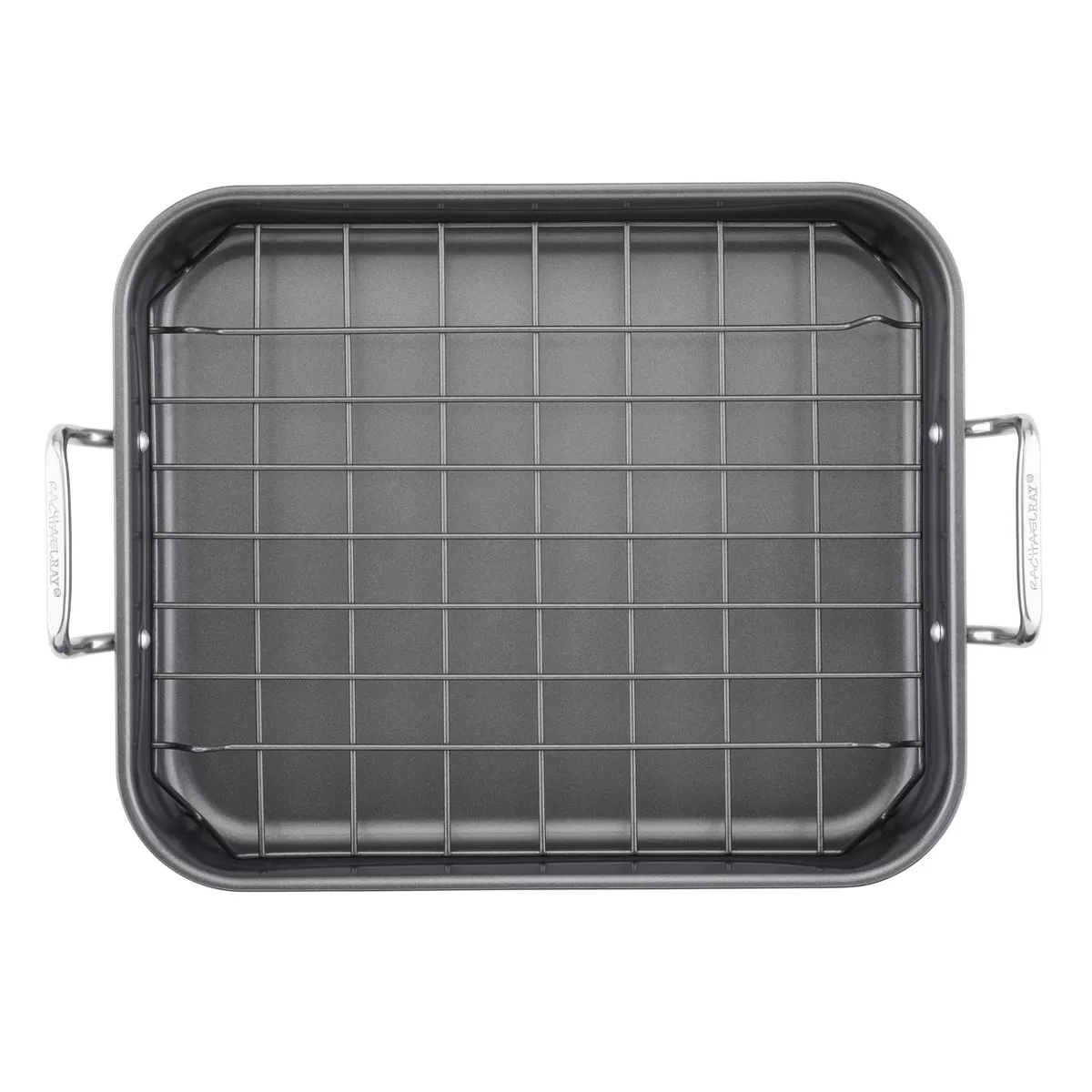 Rachael Ray 16" x 13" Roaster with Dual-Height Rack