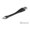 Monoprice USB & Lightning Cable - 0.35 Feet - Black | Short Length Apple MFi Certified Lightning to USB Charge & Sync Cable, iPhone X 8 8 Plus 7 7