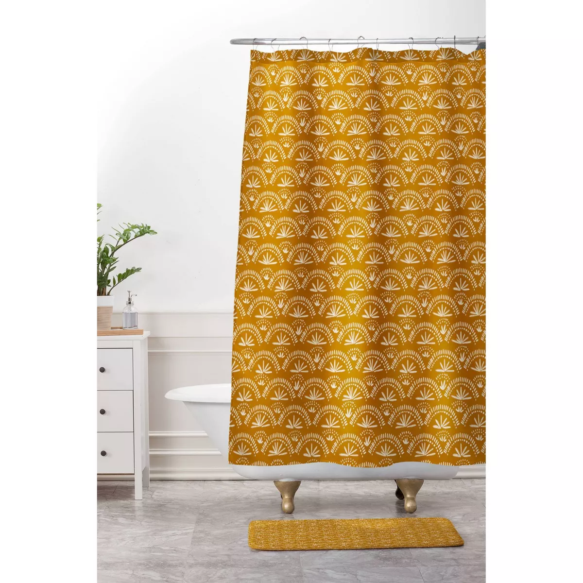 Moroccan Fan Shower Curtain Flare - Deny Designs