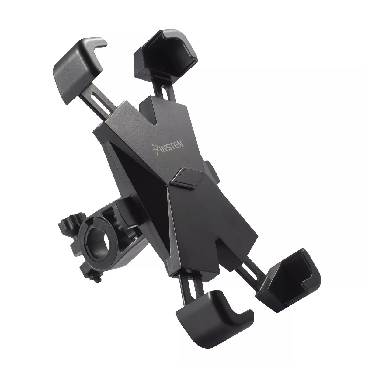 Insten Bike Phone Holder Mount Stand for Bicycle Stroller Motorcycle Ram Handlebar, Adjustable 360 Ball Head, Secure Cell Phone Bracket, Universal
