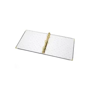 Russell+Hazel Bookcloth Mini 3 Ring Binder Onyx