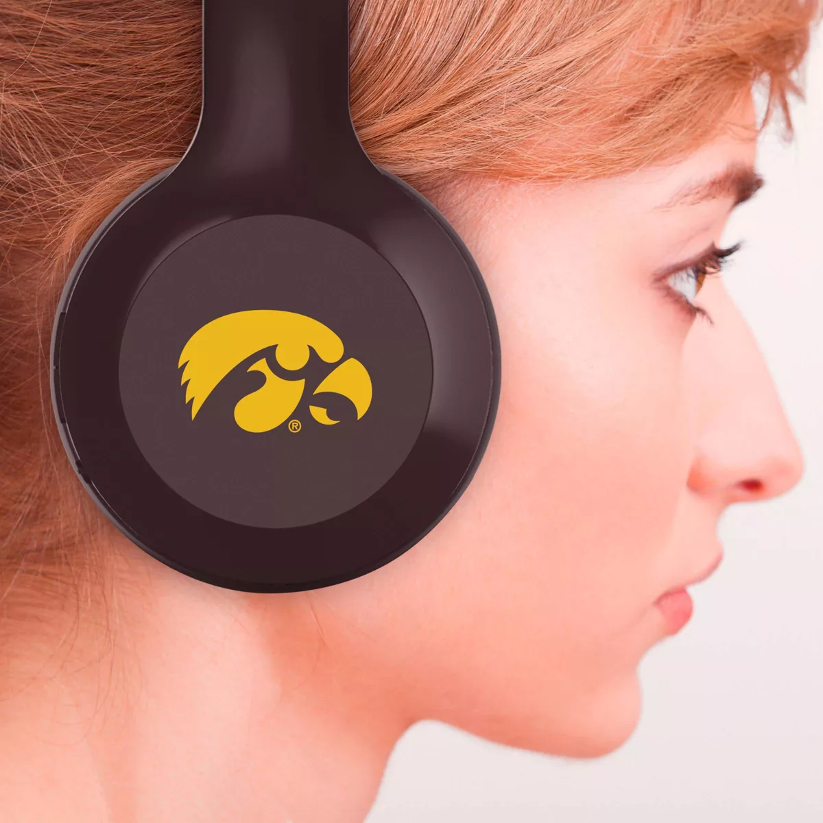 NCAA Iowa Hawkeyes Wireless Bluetooth Over-Ear Headphones