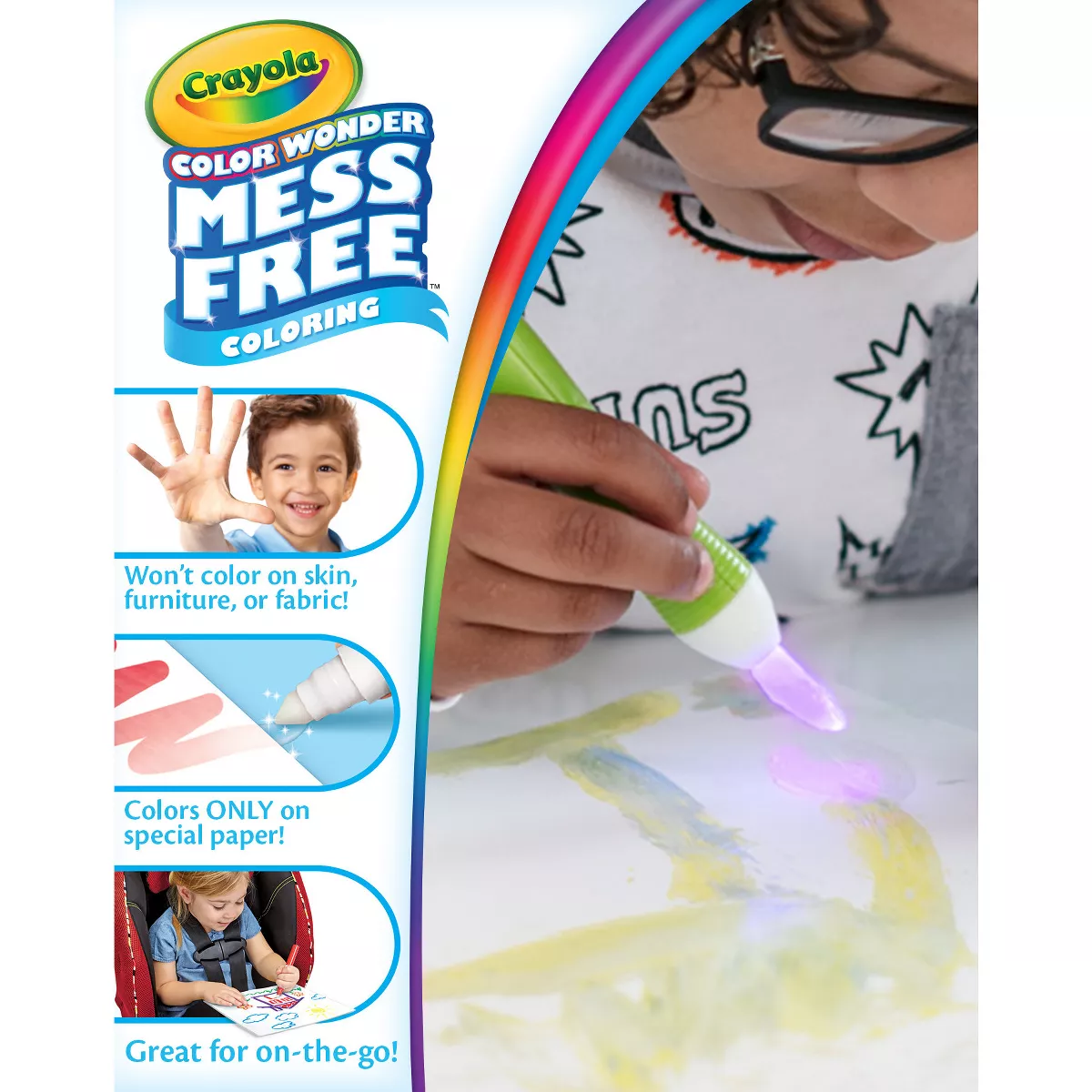 Crayola Color Wonder Magic Light Brush & Drawing Pad